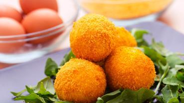 Uova sode fritte