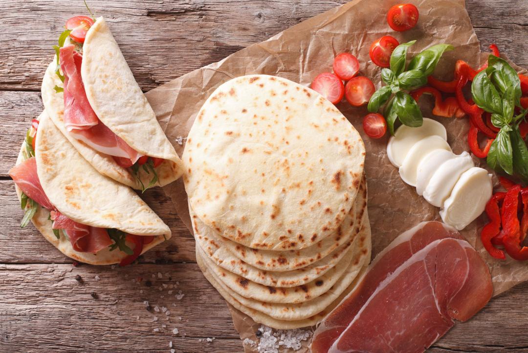 Piadina: preparazione tipica della cucina romagnola