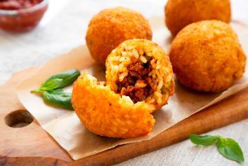 Arancini di riso al forno