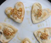 Cuori con crema di nocciola