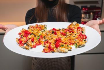 Filetti di spigola gratinati