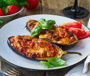 Melanzane ripiene senza carne