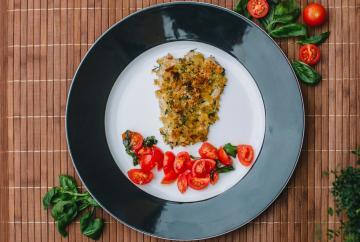 Merluzzo gratinato al forno