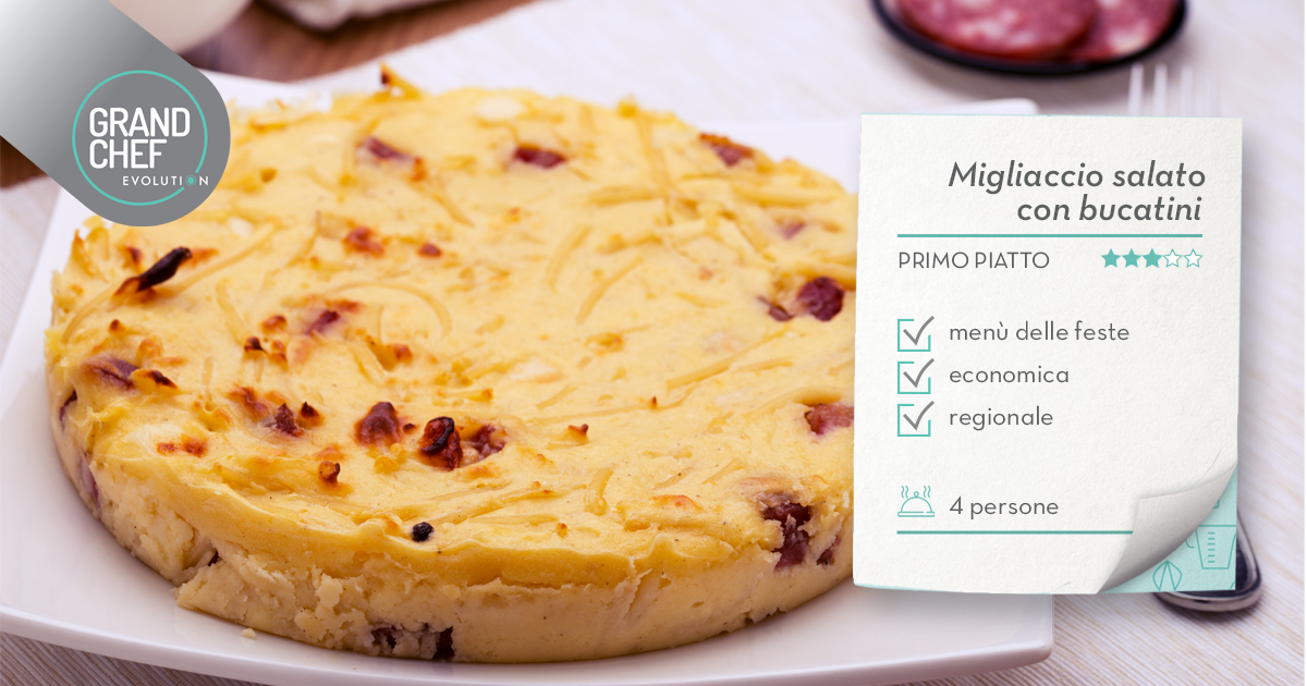 Ricetta del Migliaccio Napoletano Salato - Grand Chef Evolution