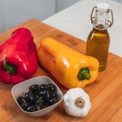 peperoni-padella-olive-capperi-contorno-facile-veloce