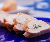 Petto di pollo ripieno di ricotta e basilico