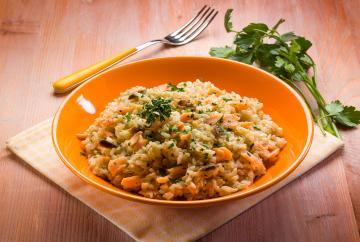 Risotto al salmone affumicato