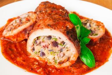 Totani ripieni in umido